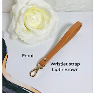 WRISTLET STRAP LEATHER LIGTH BROWN